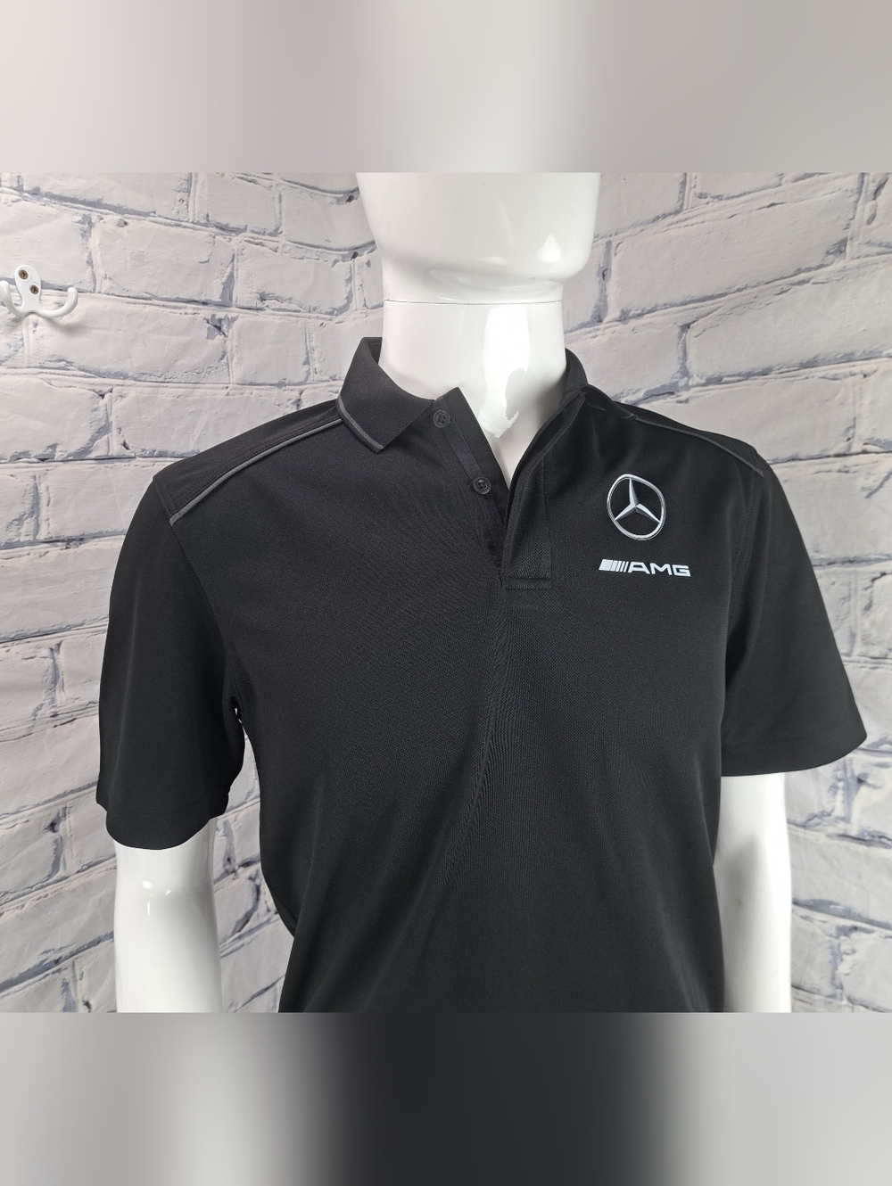 Mercedes Benz Men's Polo Shirt Logo AMG Promotional Hex Dry Stormtech golf Small - Picture 5 of 14